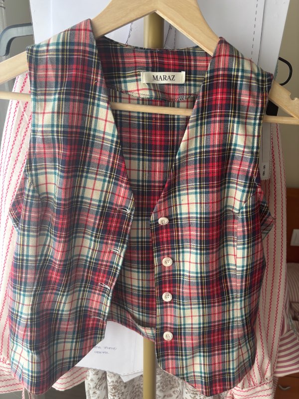 Chaleco cuadro escocés